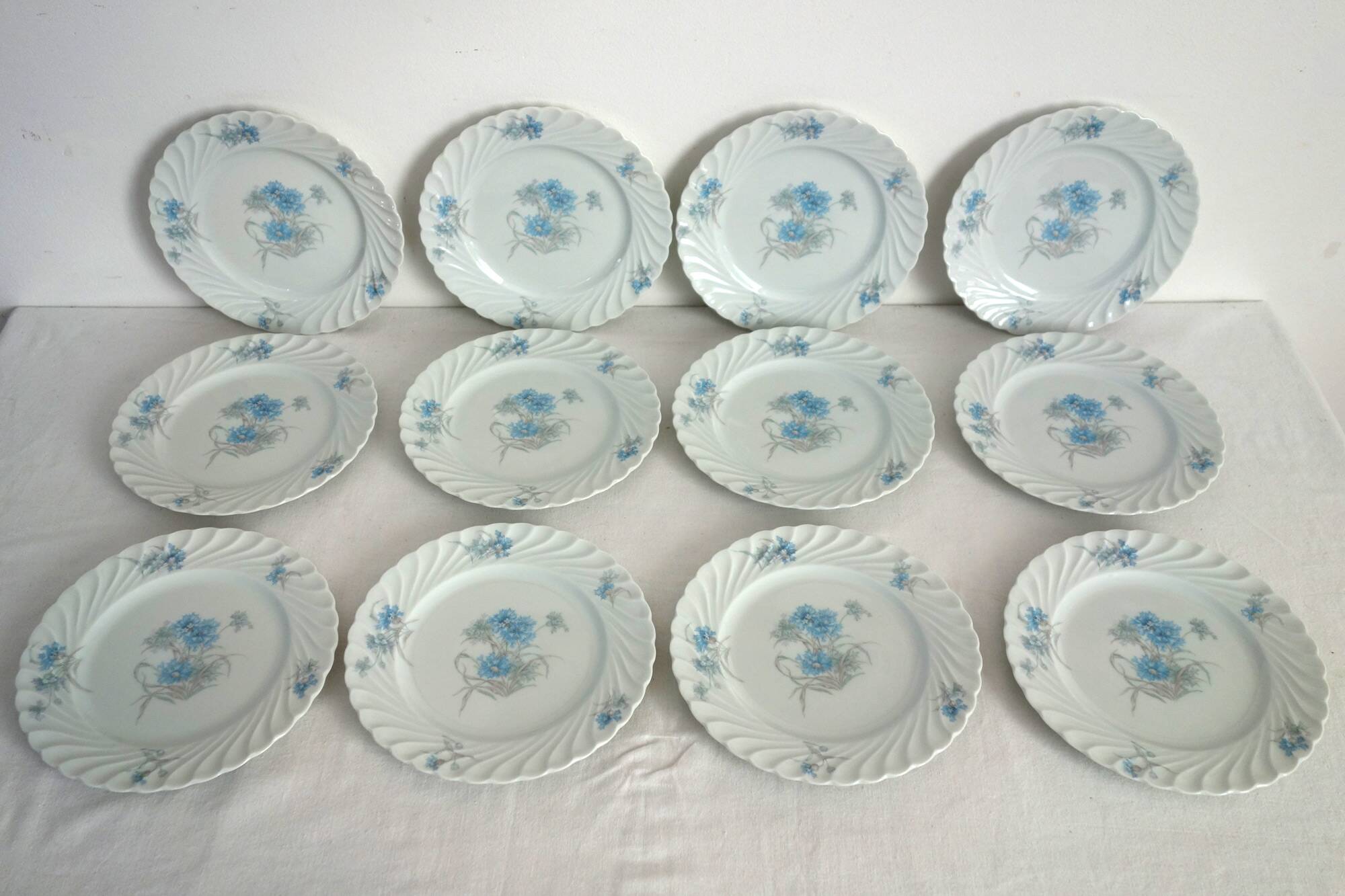 Dessert service for 12 "Bergère", Haviland Limoges