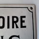 Plaque émaillée "laboratoire"