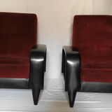 Pair of Italian club chair from the 50s