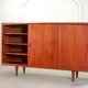 XL HP Hansen Scandinavian Design Teak Wooden Highboard Credenza Denmark 60s