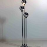 Chrome floor lamp with adjustable metal ball-shaped lights, Italy 1970s