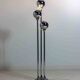 Chrome floor lamp with adjustable metal ball-shaped lights, Italy 1970s