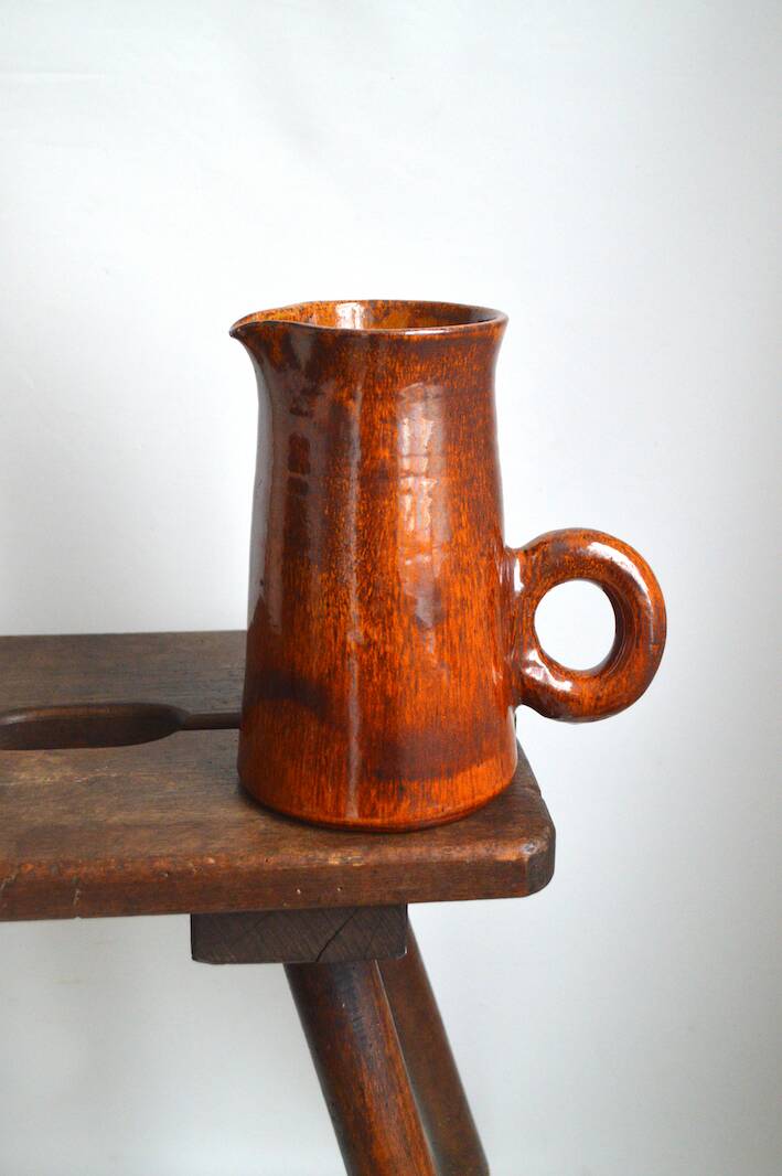 Tamegroute-inspired stoneware carafe