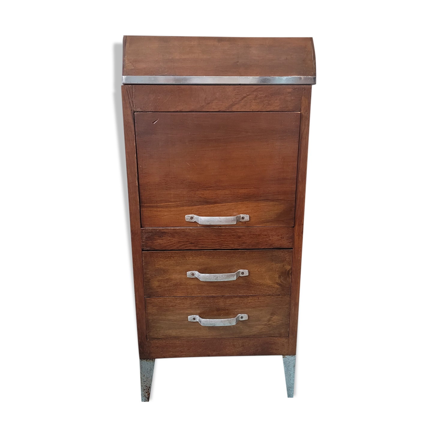 Vintage wooden desk box / or bathroom furniture
