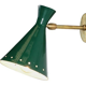 Paire d'appliques murale cocotte vert canard