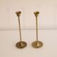 Pair of Scandinavian brass candle holders 1960