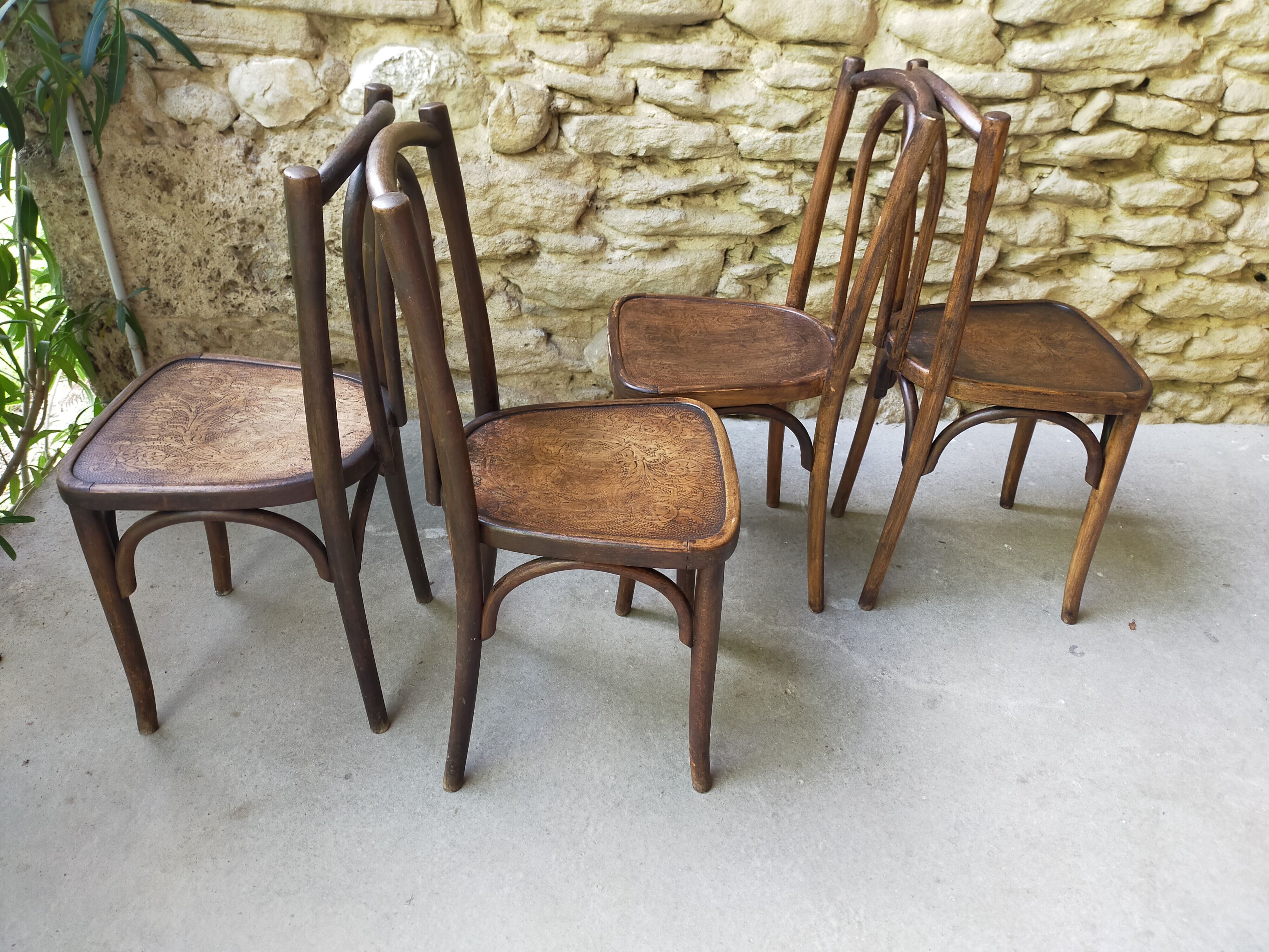 Old bistro chairs