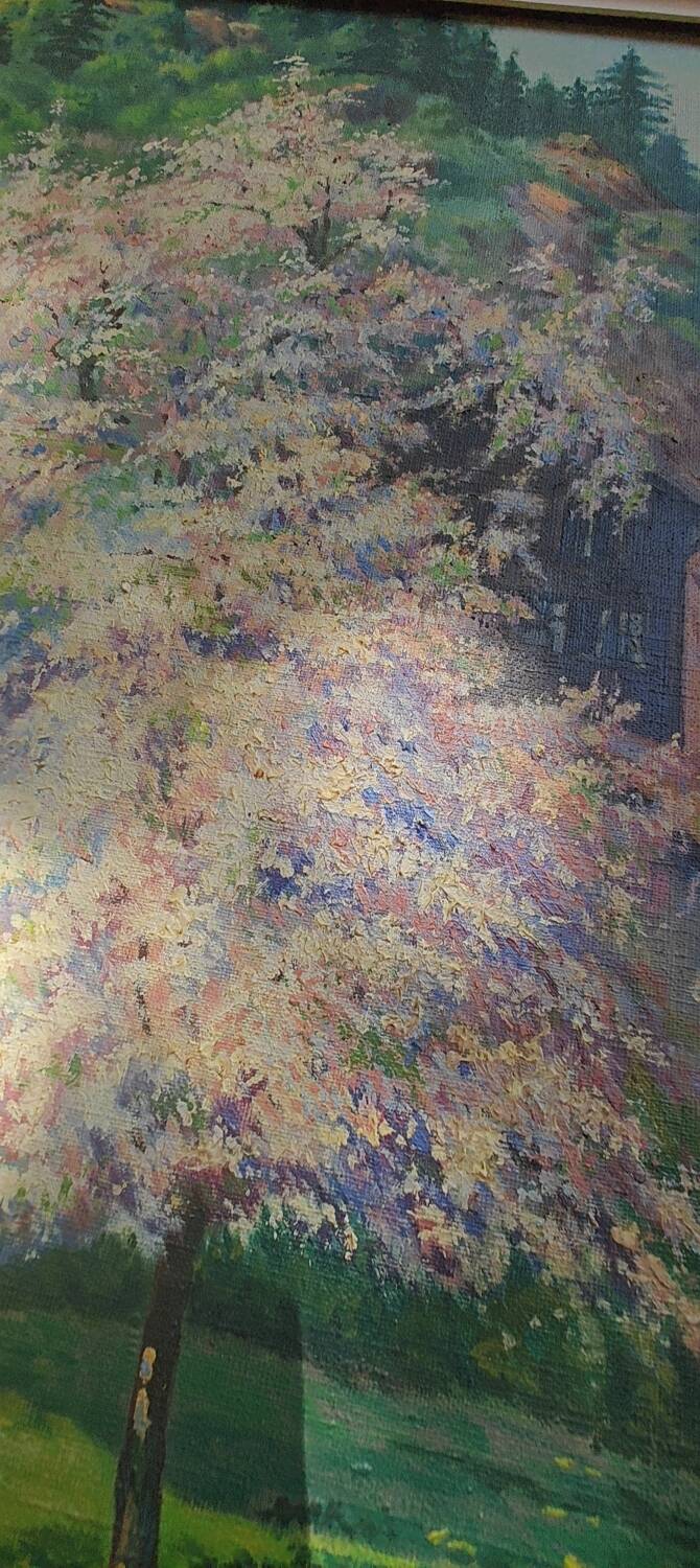 Oil painting signed E. Moutie