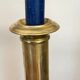 Pair of brass candle holders