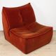 Vintage velvet armchair, 1970