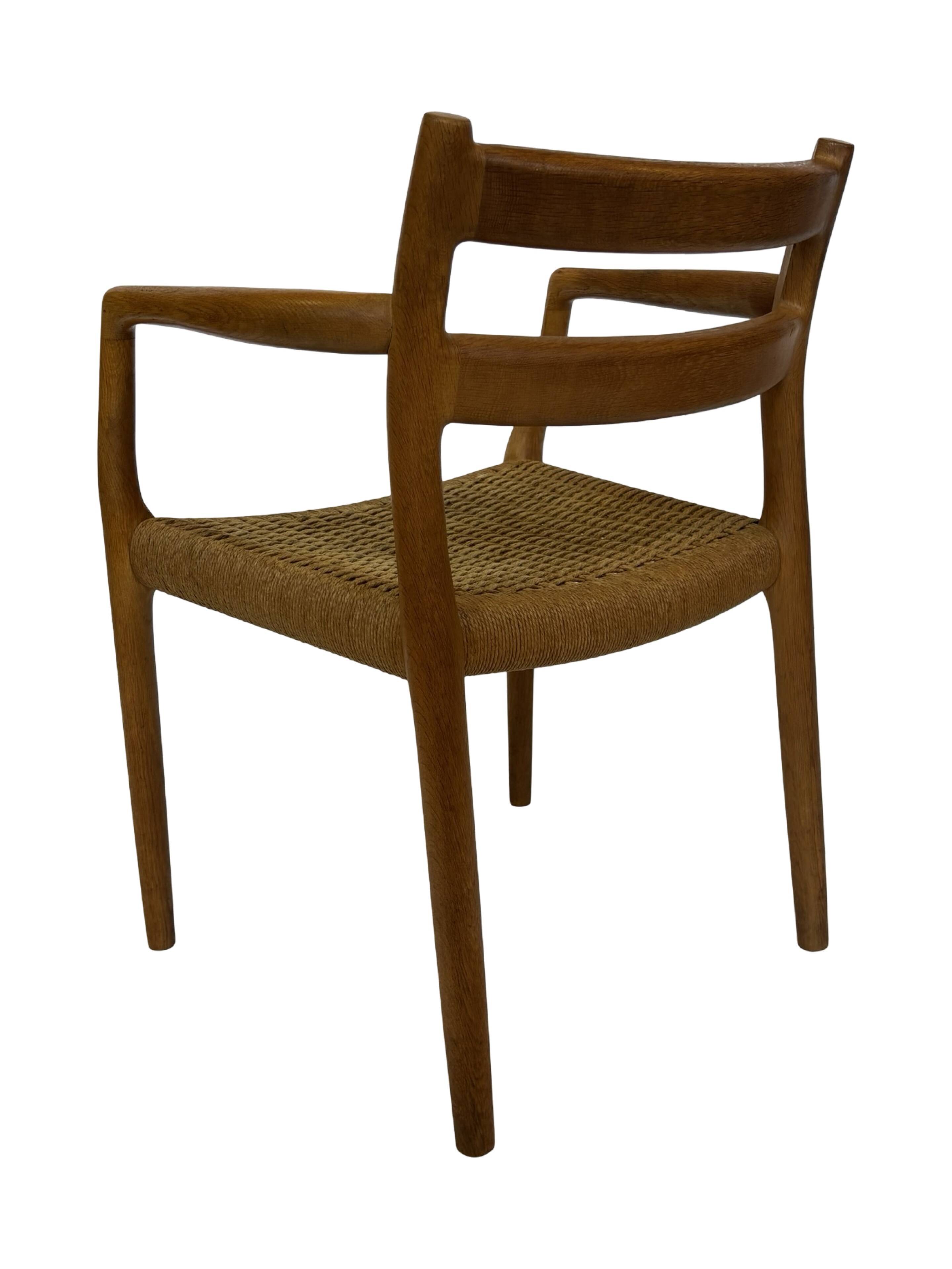 Vintage Niels Otto Moller Armchair Model 67 in Oak Danish Design