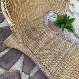 Ikea Savo rattan chaise longue