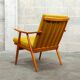 Fauteuil dit " Boomerang " jaune par Antonin Suman pour TON Bystrice 1960