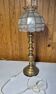 lampe vintage laiton abat jour nacre art deco