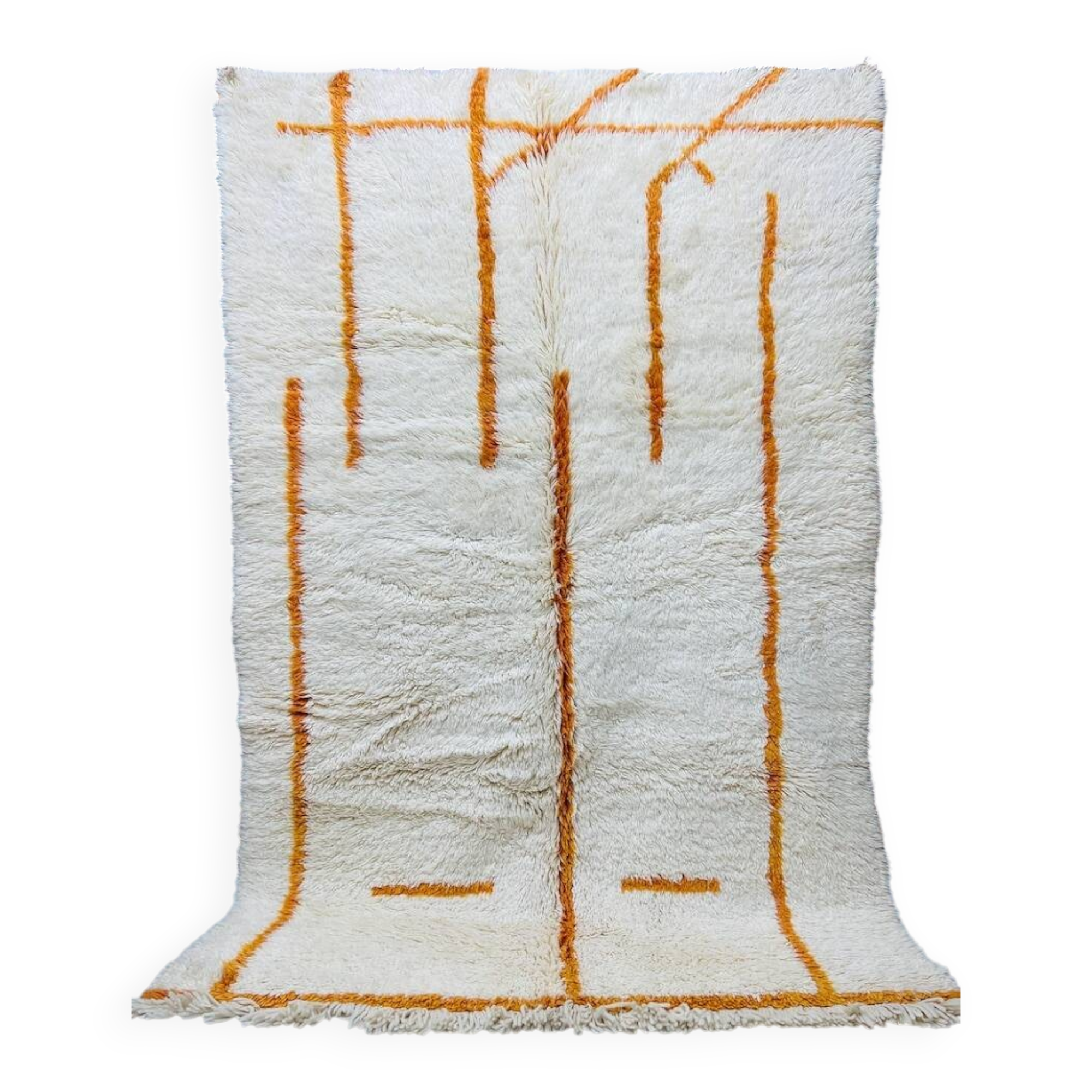 Moroccan rug in natural wool 200cm x 300cm