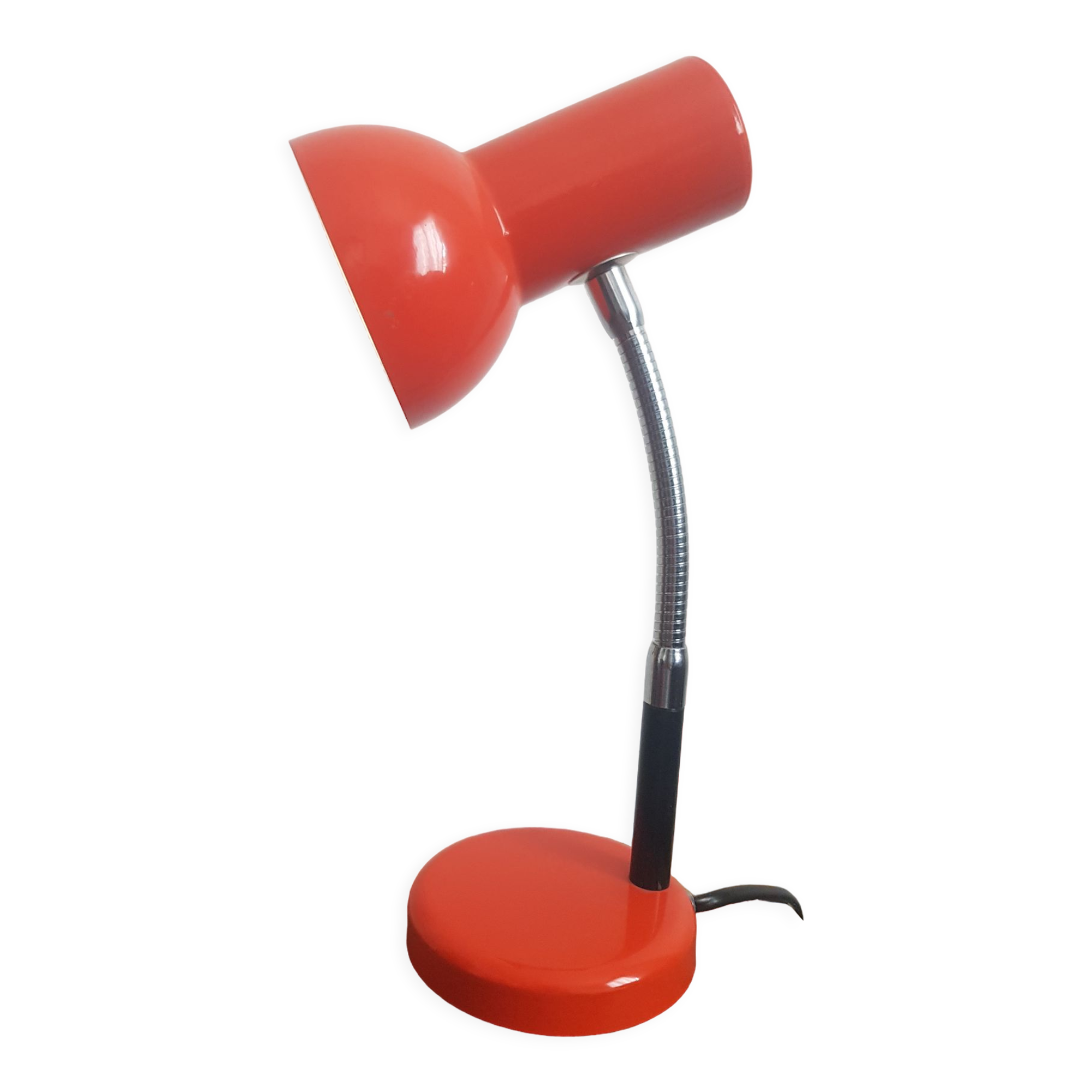 Vintage red metal lamp