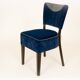 velvetine room chair blue and grey