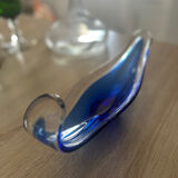 BAYEL cobalt blue crystal decorative bowl