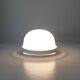 Vintage wall lamp in opaline and lucite
