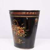 Metal Hand painted Waste Basked 1950s England