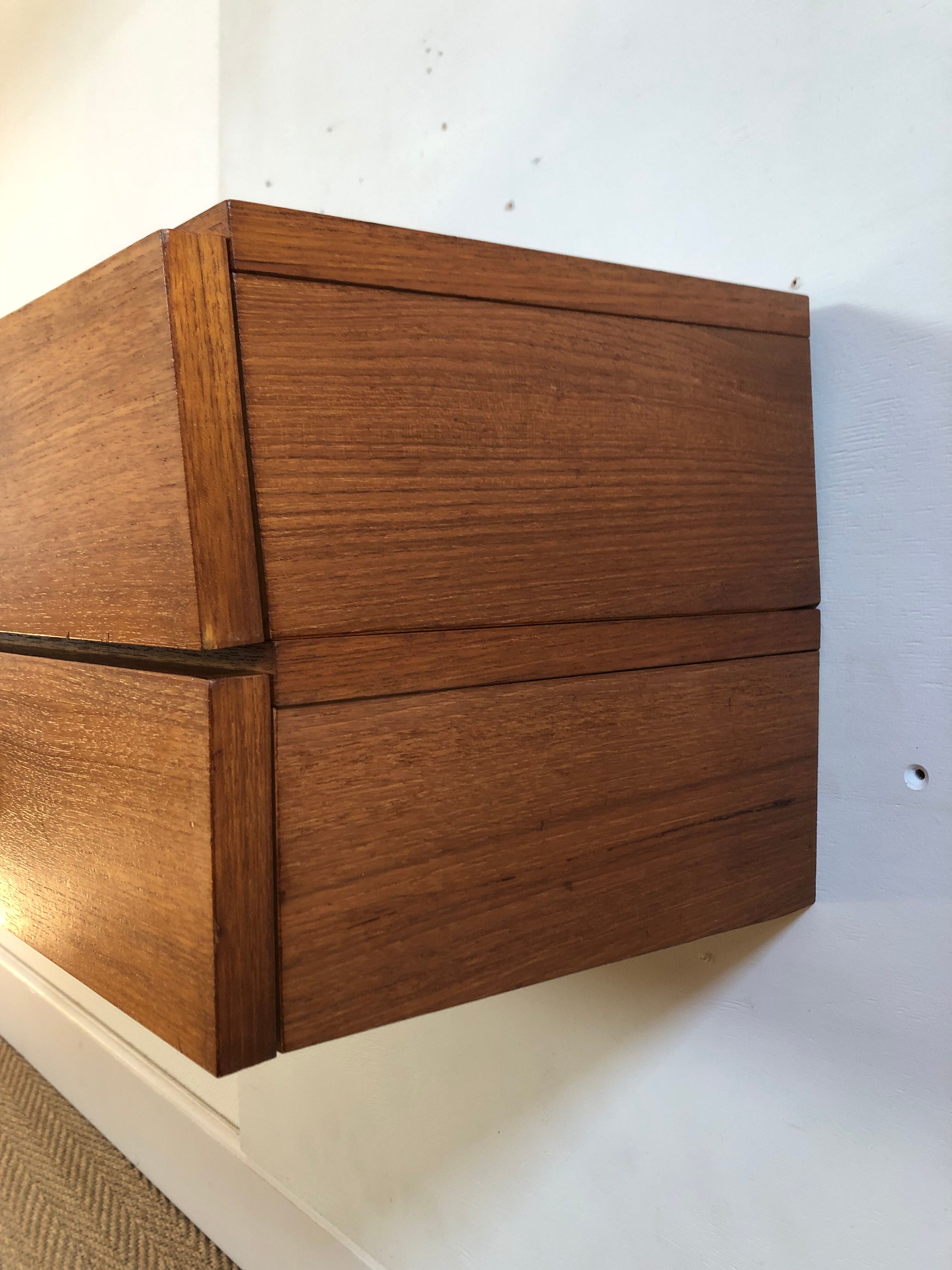 Pair of wall bedside tables