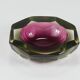 Flavio Poli Sommerso Caviar Murano Glass Bol Diamant par Seguso, Italie, années 1960