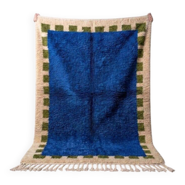 Blue Berber rug in wool 250/150cm