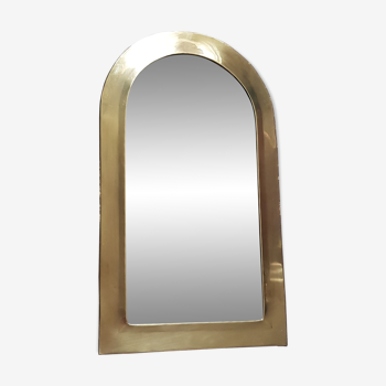 Golden brass mirror 31x53cm