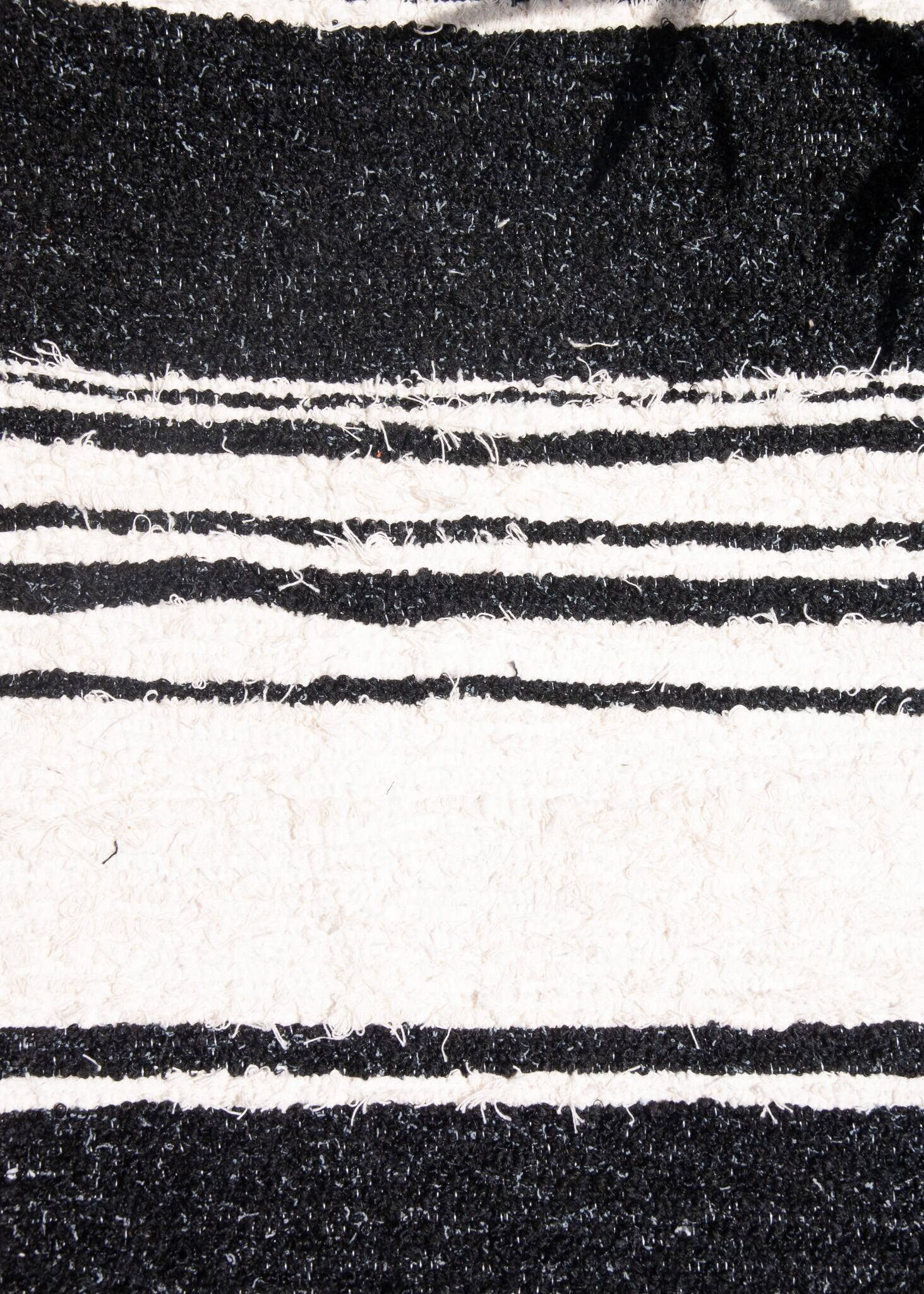 Handwoven recycled cotton rug - 40 x 60 cm