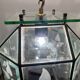 Etched Glass Light Pendant 1950’s