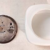 Ceiling light, square wall lamp in opaline, mid-20th century.