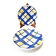 6 vintage English dessert plates