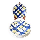 6 assiettes à dessert vintage anglaises