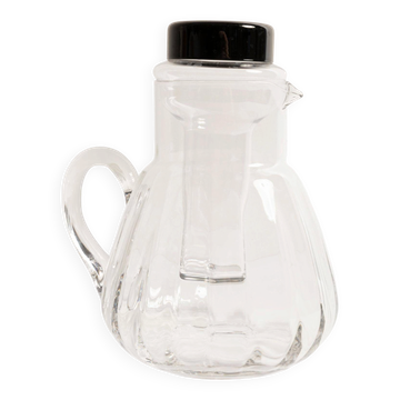 Pot transThéière en verre peint à la main, Europe, 1960s