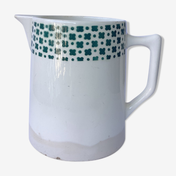 Pitcher Digoin Dassary art deco green