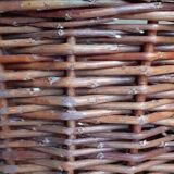 Vintage wicker oval basket