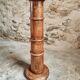 Antique elm side table – French column circa 1900 – Plant stand