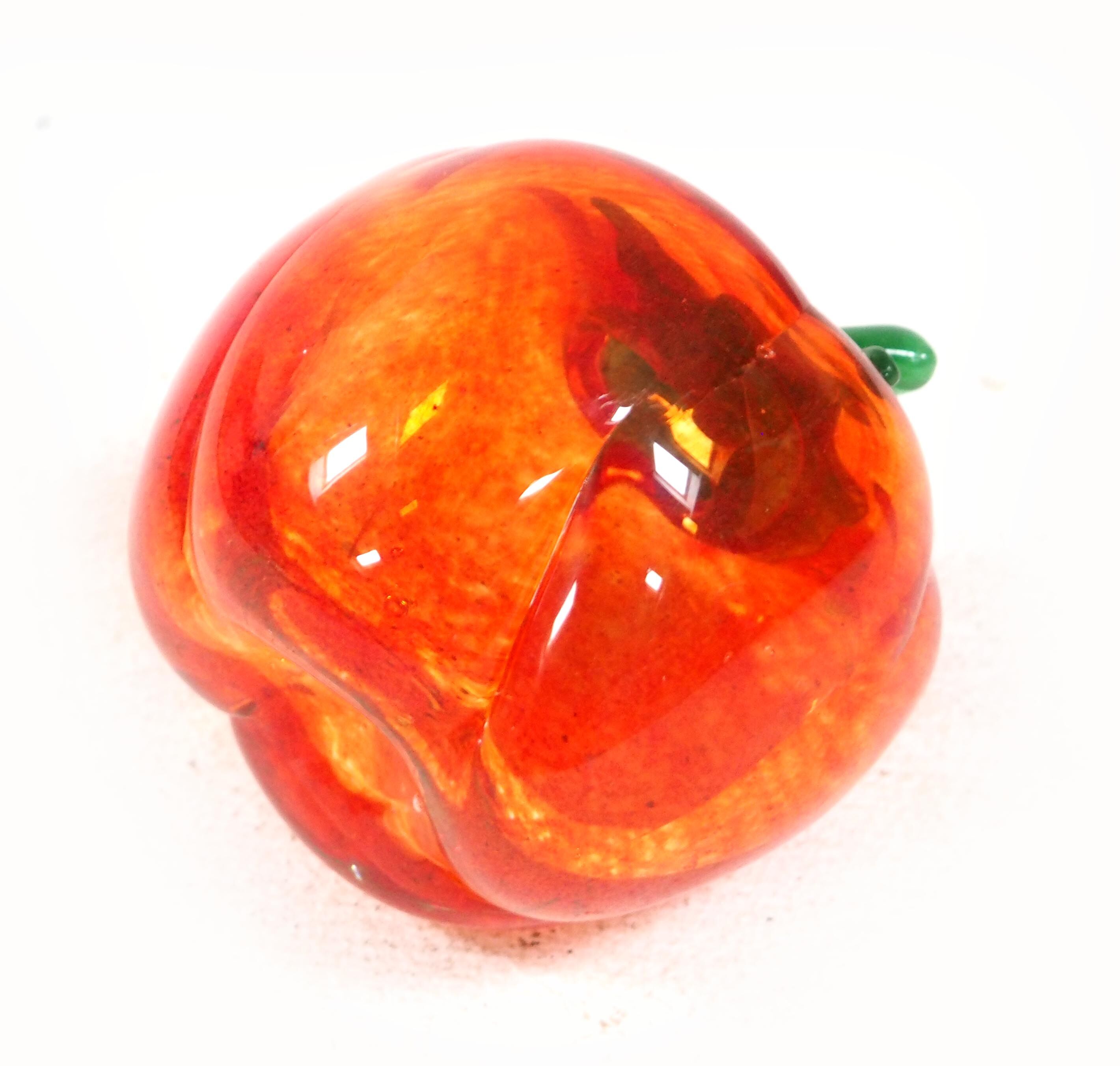 Set of 3 blown glass fruits