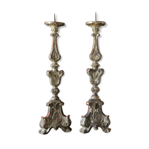 paire de flambeaux, bougeoir,