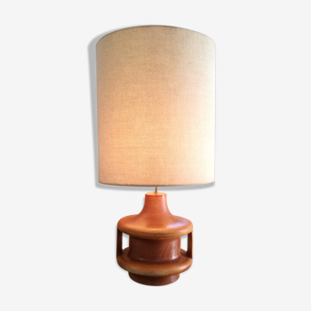 Lampe de sol en plâtre et en tweed - h90