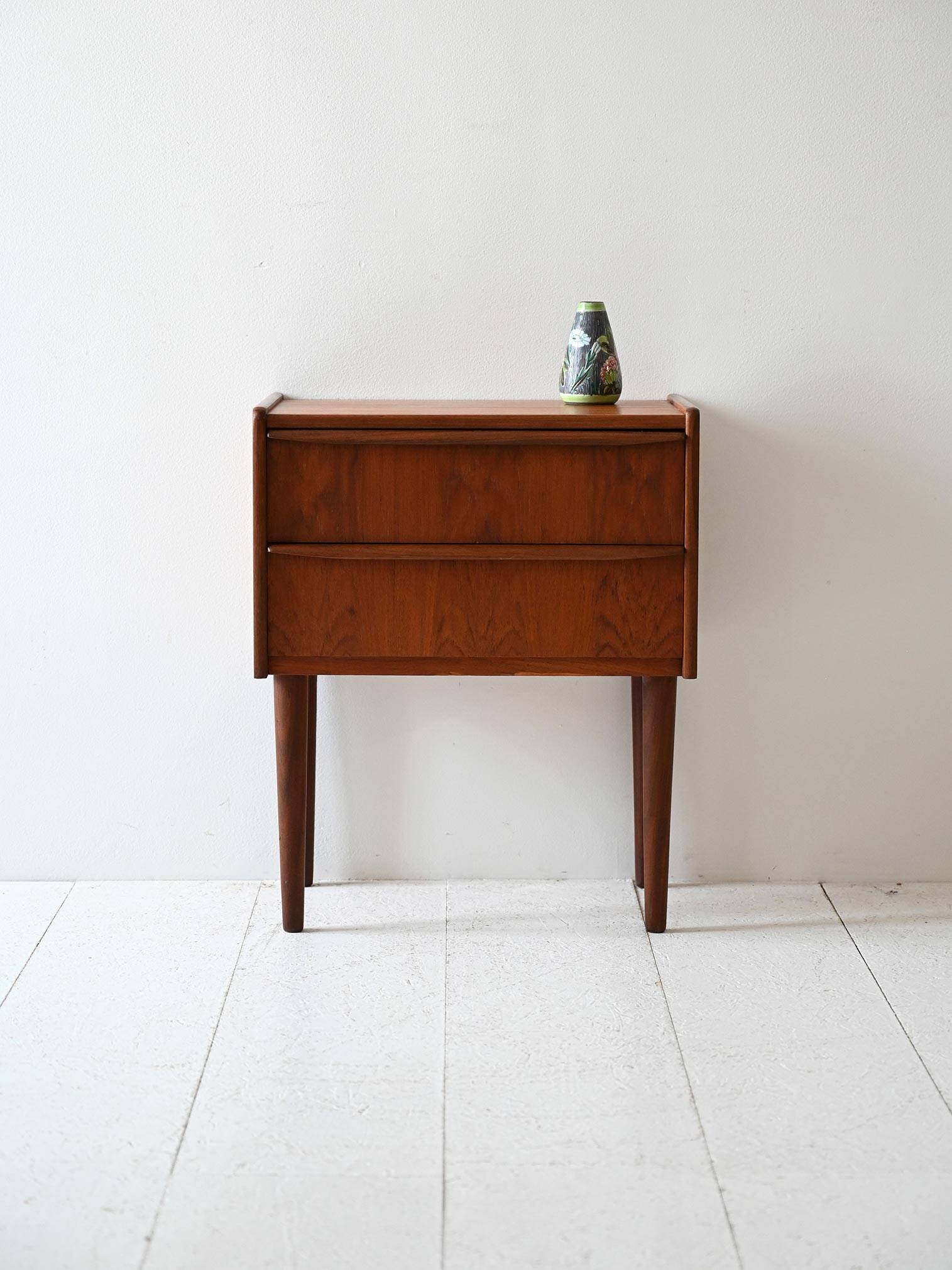 Vintage Danish teak nightstand from the 60s