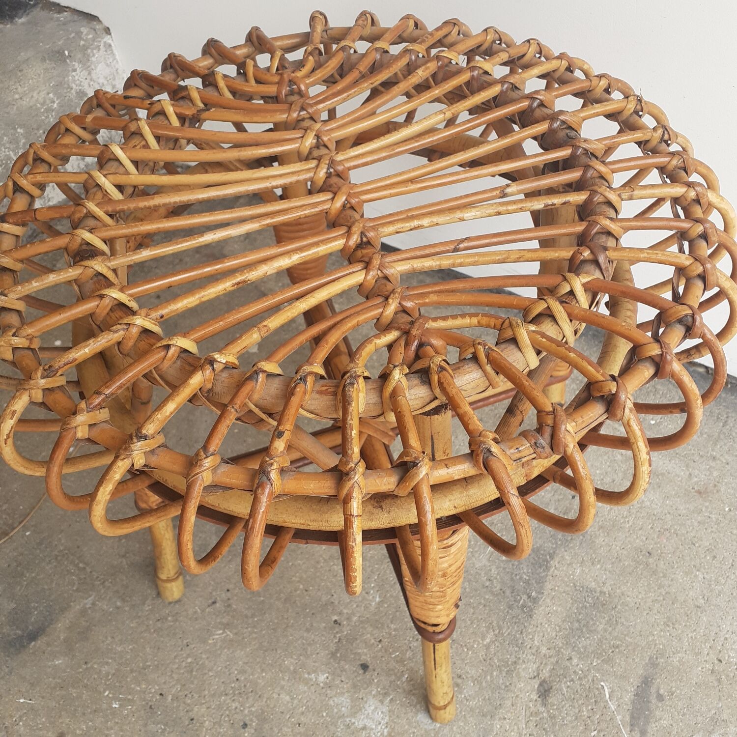 Rattan stool