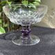 4 Coupes en cristal taillé coloré – Val Saint Lambert