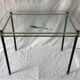 Pull out tables in glass and brass 1950