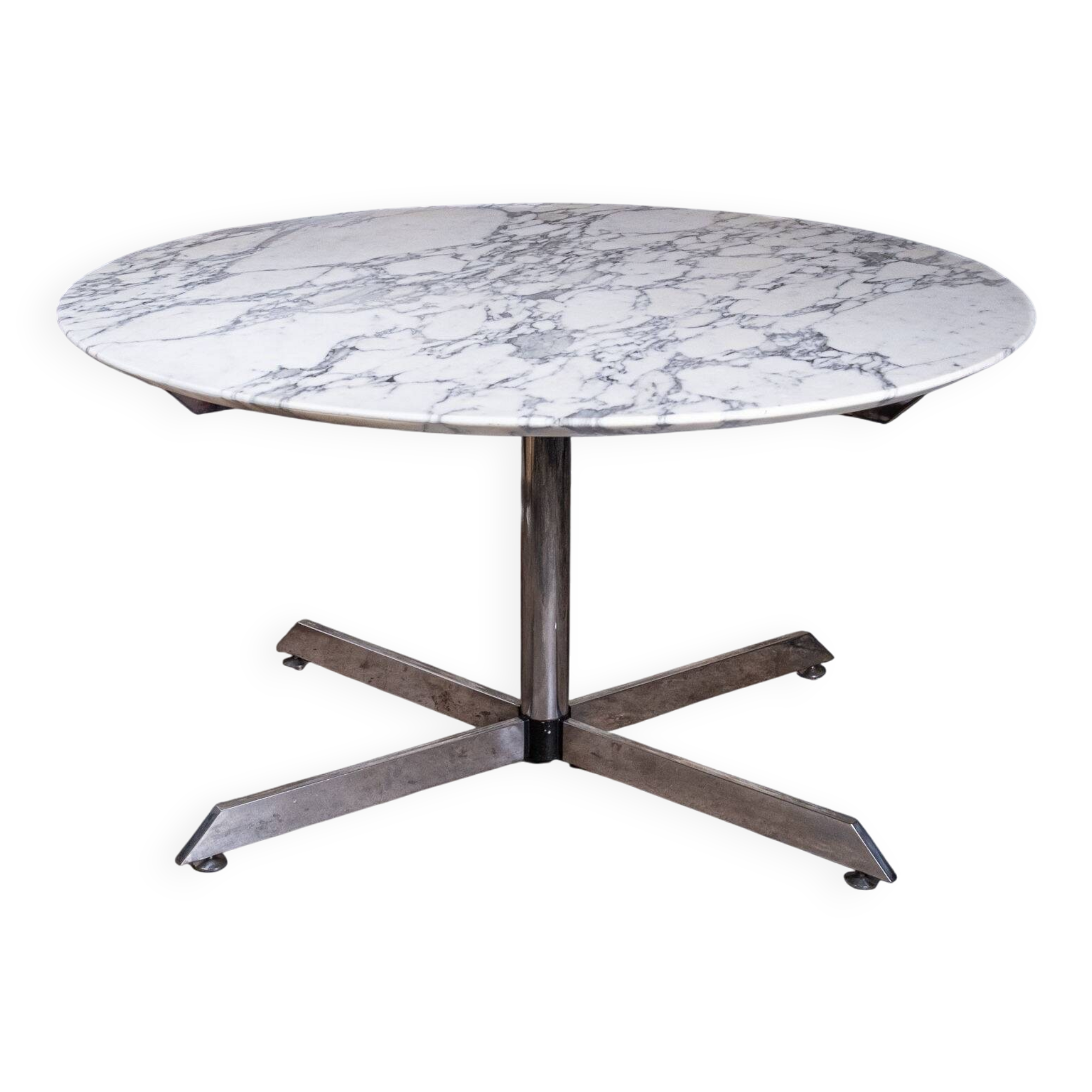 Calacatta marble Super Malta table, Roche Bobois, 1980s