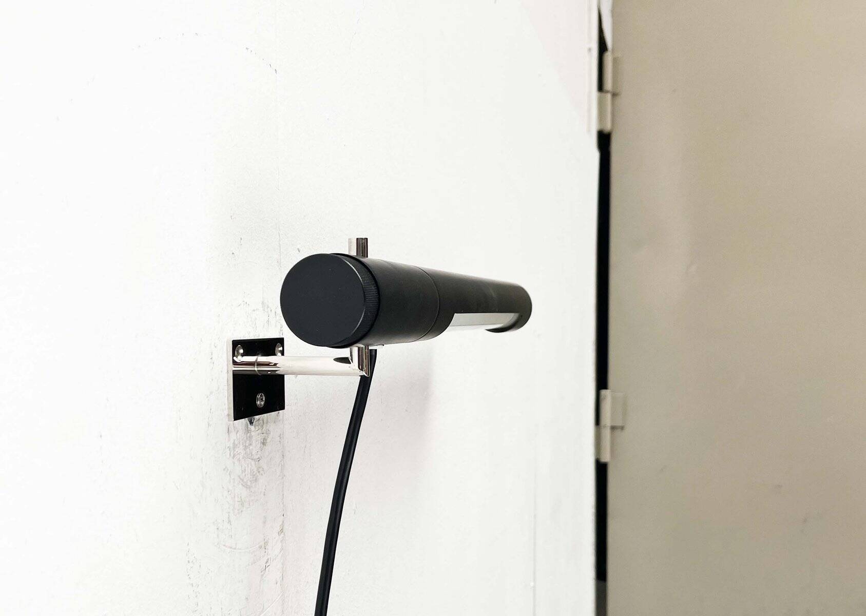 Mid-century minimalist wall lamp attributed to Egon Eiermann for Beisl, 1960s.