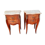 Pair of bedside rocaille style