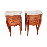 Paire de chevets style rocaille