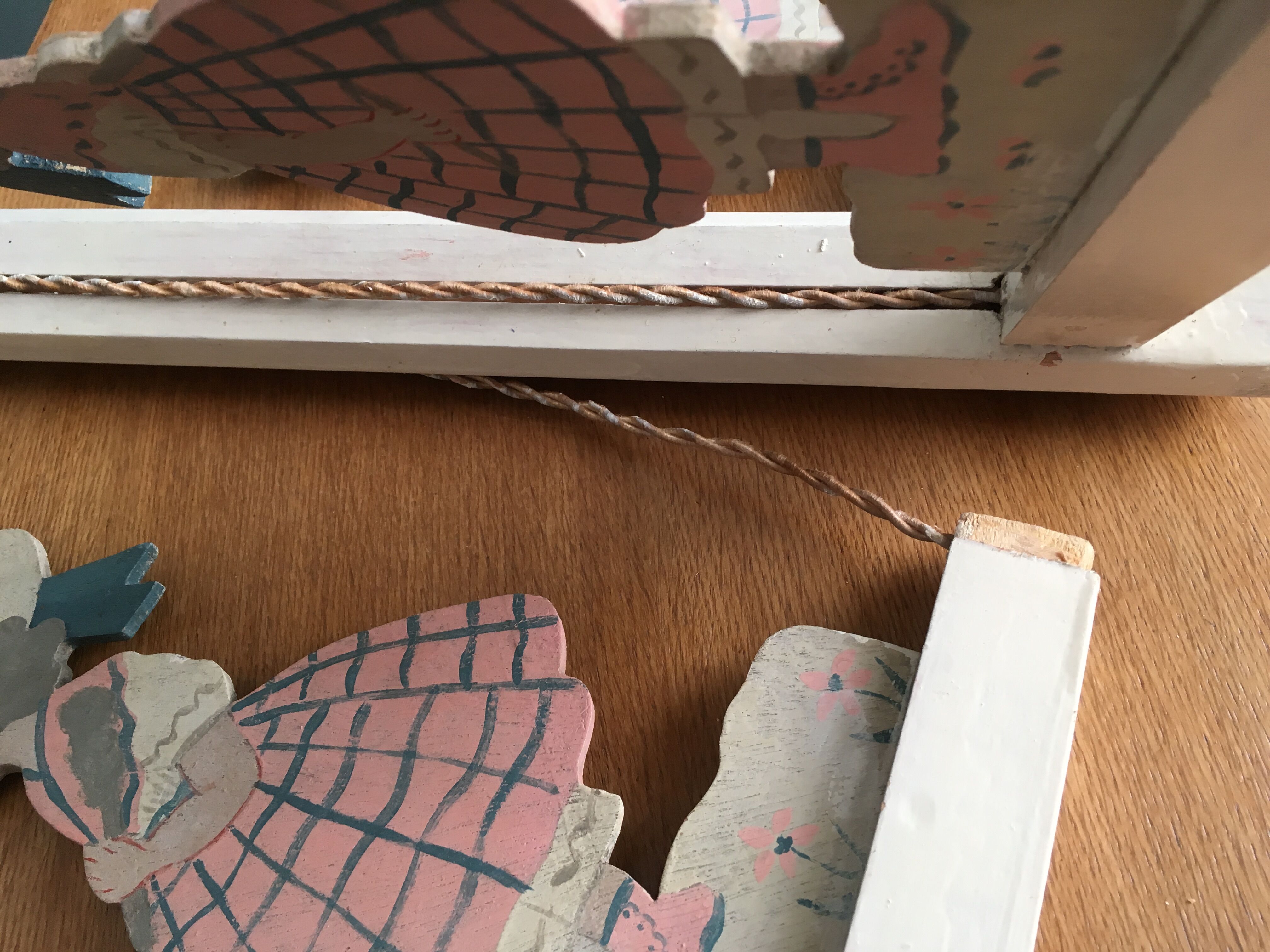 Rare children's room Art Deco style Bonnichon Bonton Bonpoint nursery chandelier