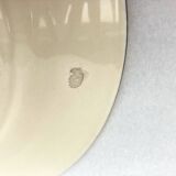 2 enamelled earthenware plates signed HB Quimper • Embroidery or beaded decoration by Pierre Poquet in relief